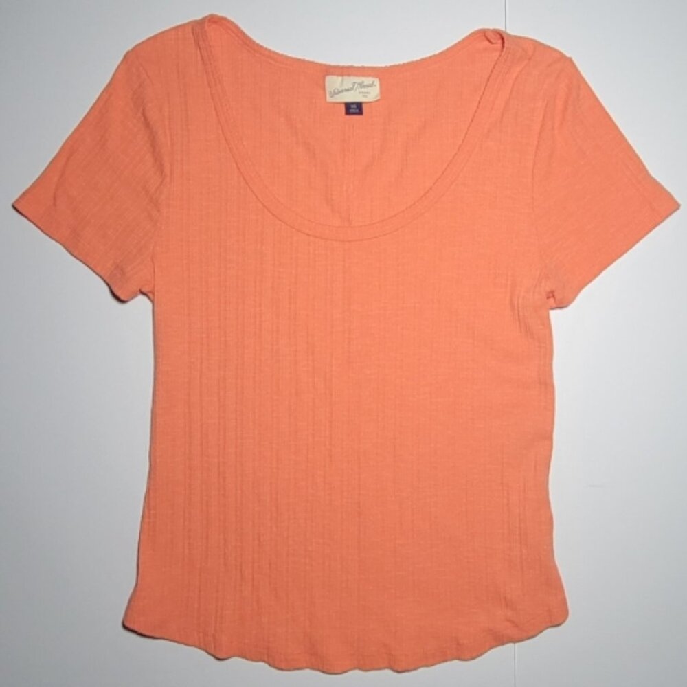 Universal Threads Goods Comoany Womens Orange Short Sleeve Blouse Size XXL